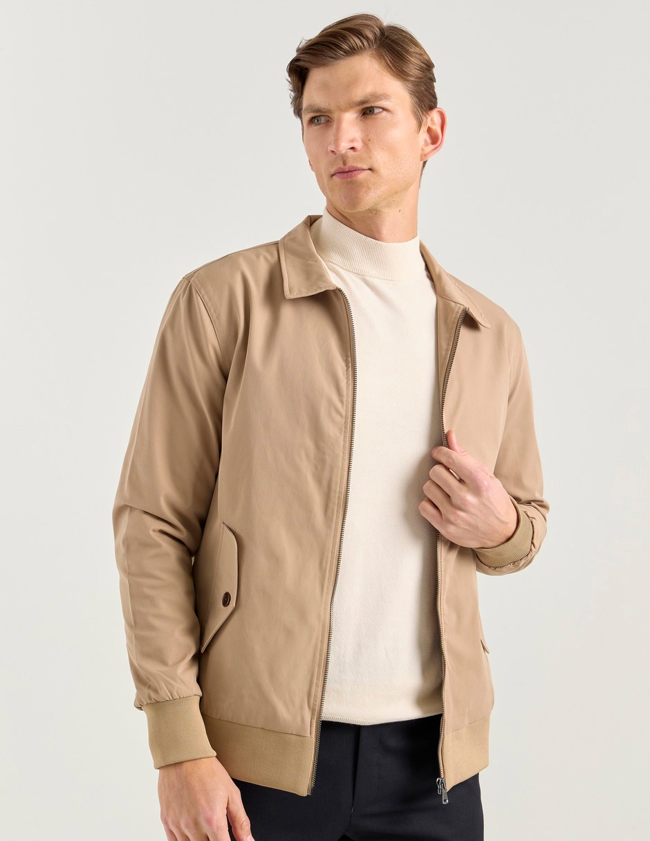 Chamarra bomber con bolsillos para hombre Chamarra bomber con bolsillos para hombre