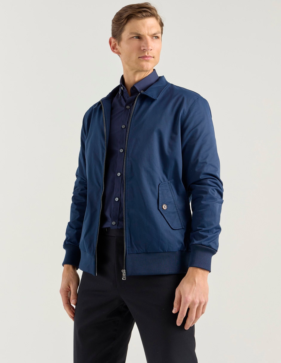 Chamarra bomber con bolsillos para hombre