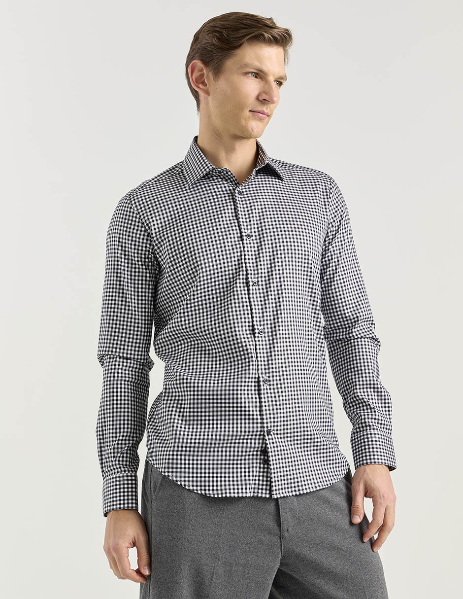 Camisa de vestir manga larga para hombre 1