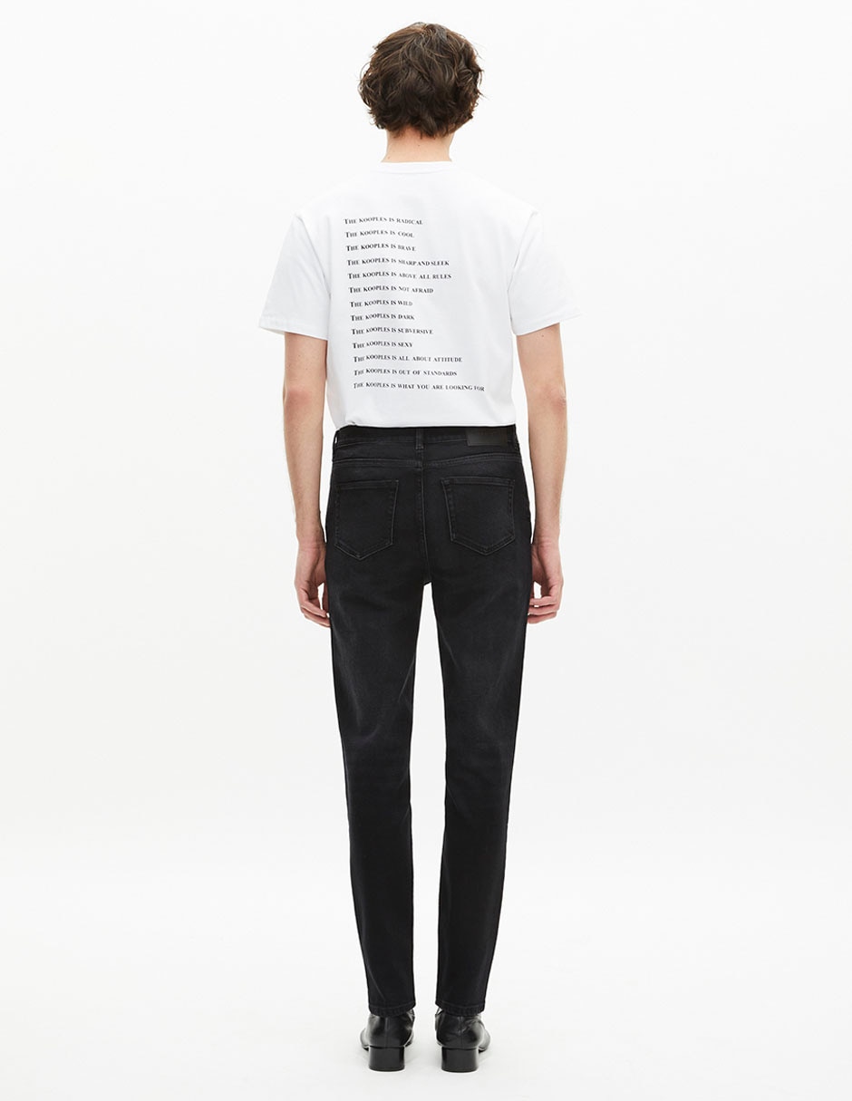 Jeans slim deslavado para hombre 7