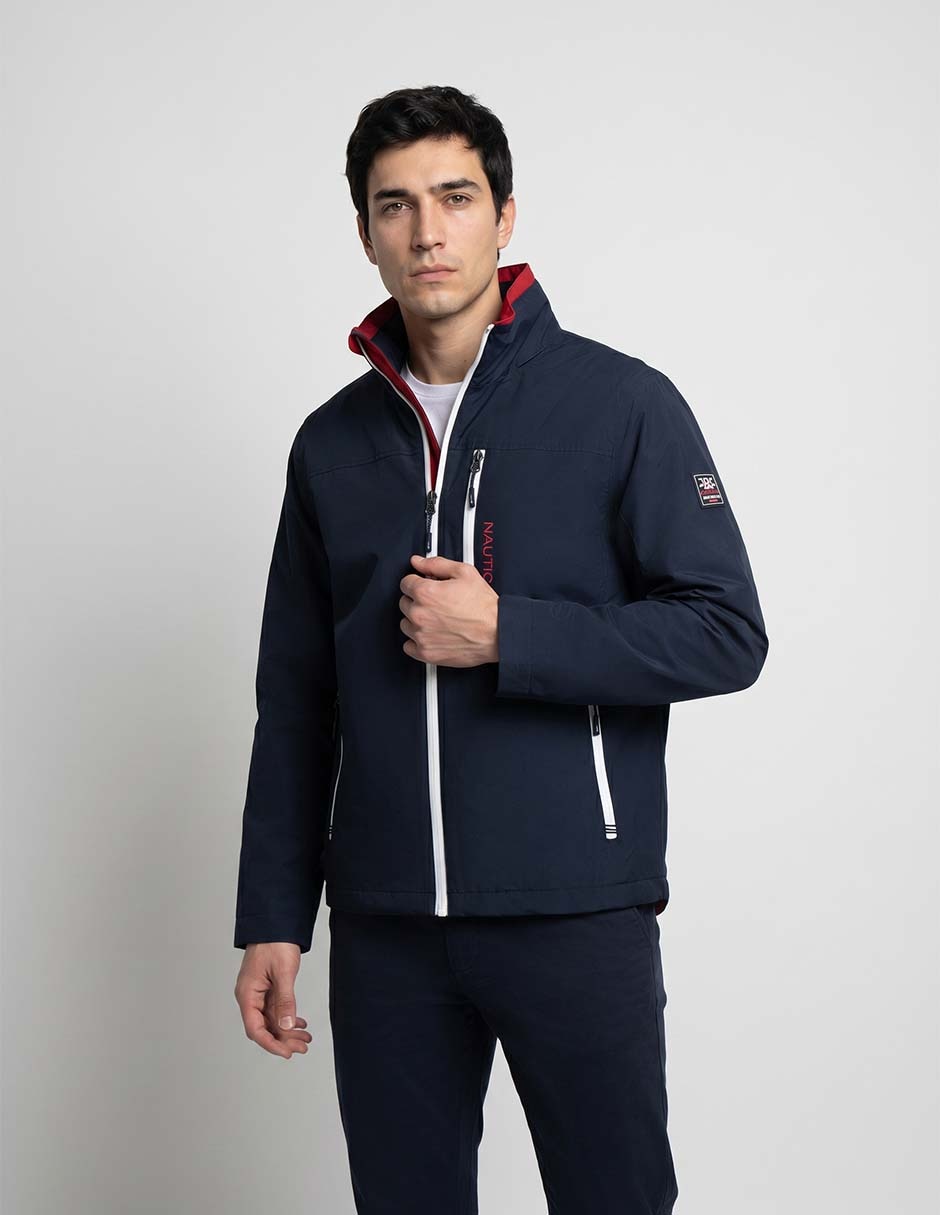 Chamarra casual con bolsillos para hombre