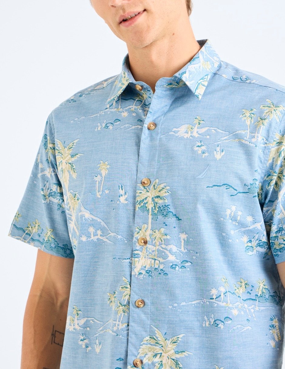 Camisa casual manga corta para hombre 10