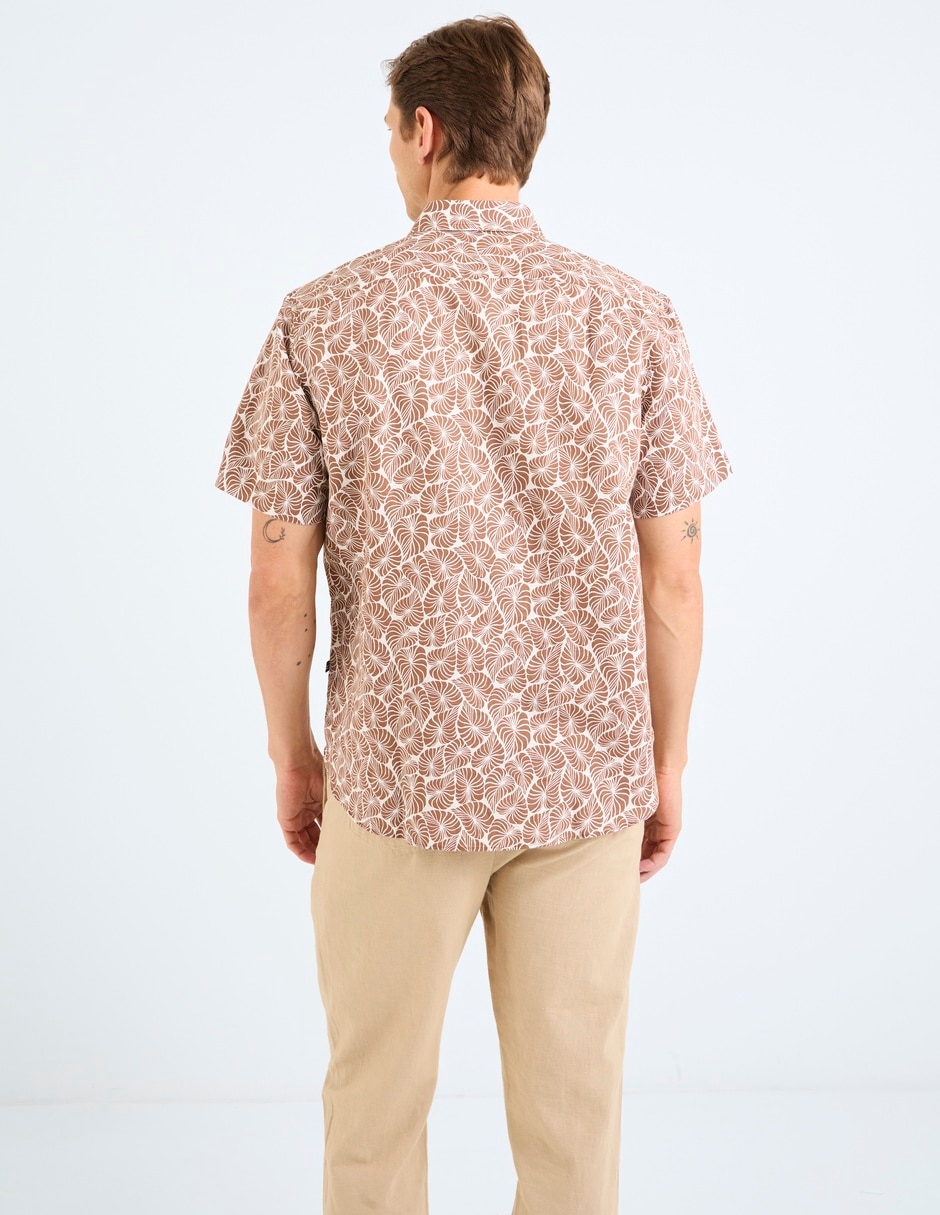 Camisa casual manga corta para hombre 6
