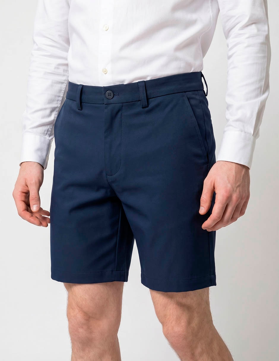 Bermuda nautica de algodón para hombre