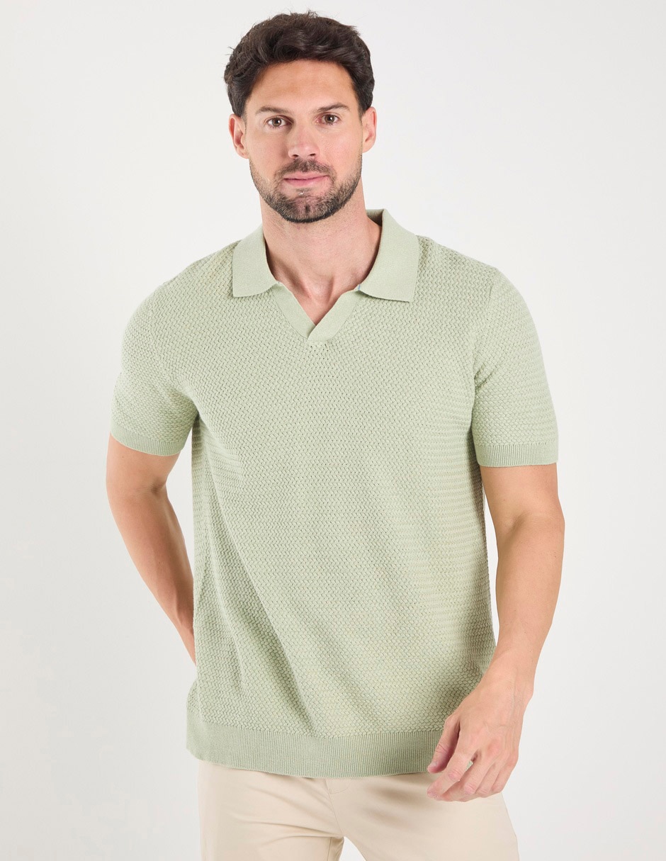 Suéter cuello camisero para hombre Suéter cuello camisero para hombre