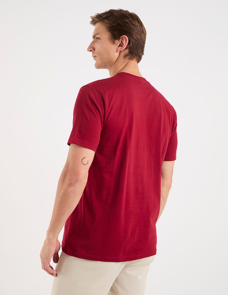 Playera nautica cuello redondo para hombre