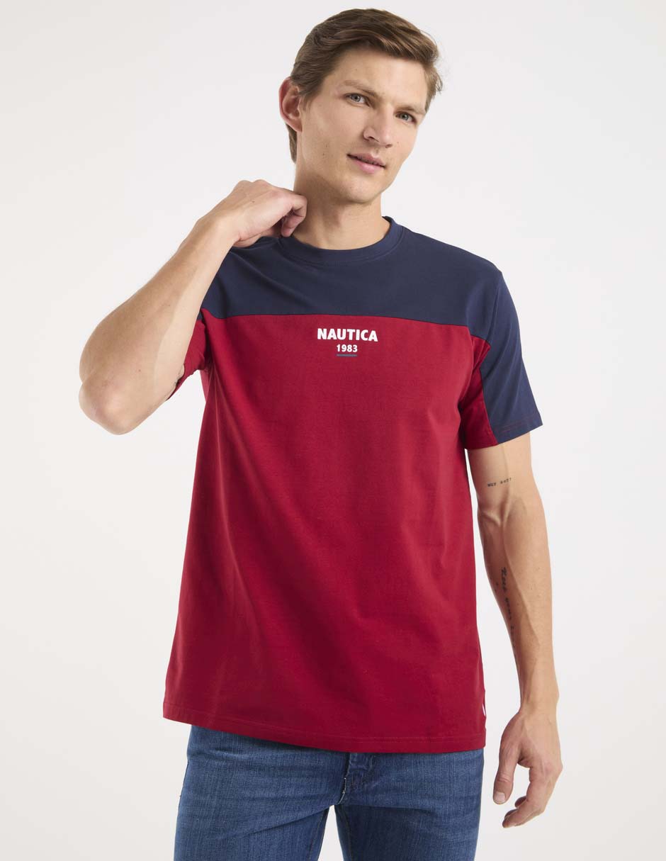 Playera cuello redondo para hombre