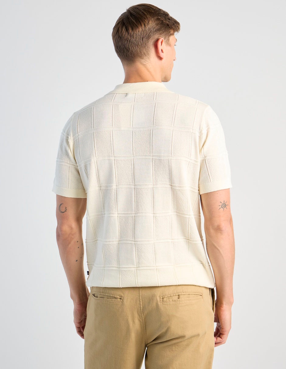 Suéter cuello camisero para hombre 2