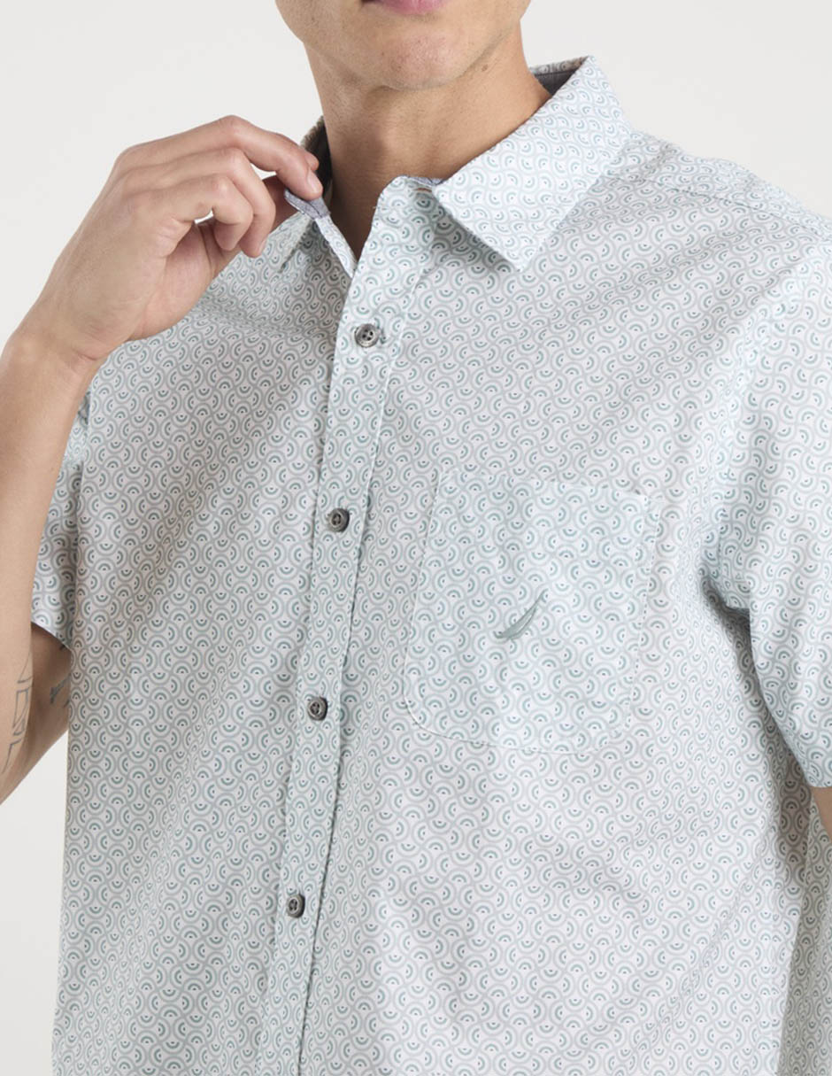 Camisa casual Nautica manga corta para hombre