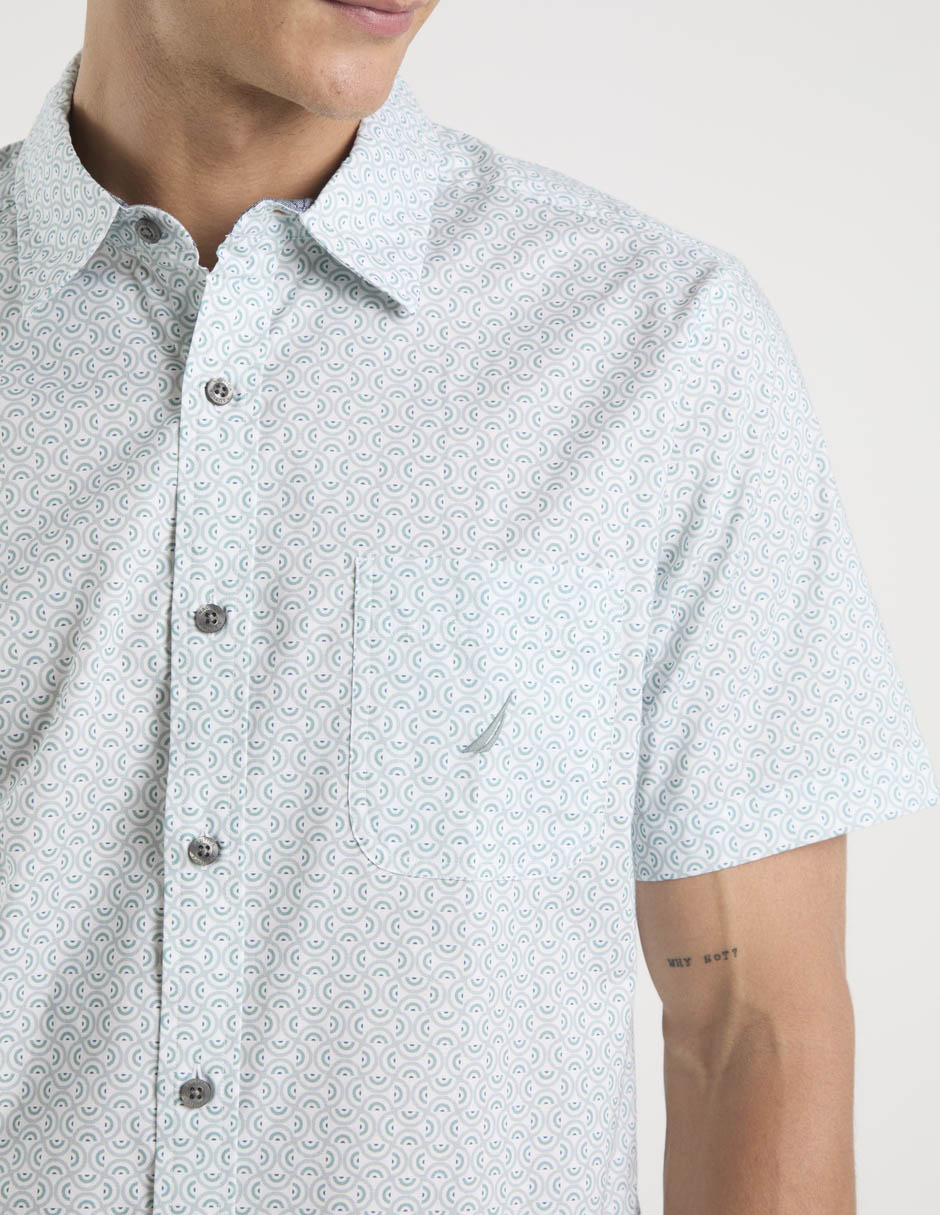 Camisa casual Nautica manga corta para hombre