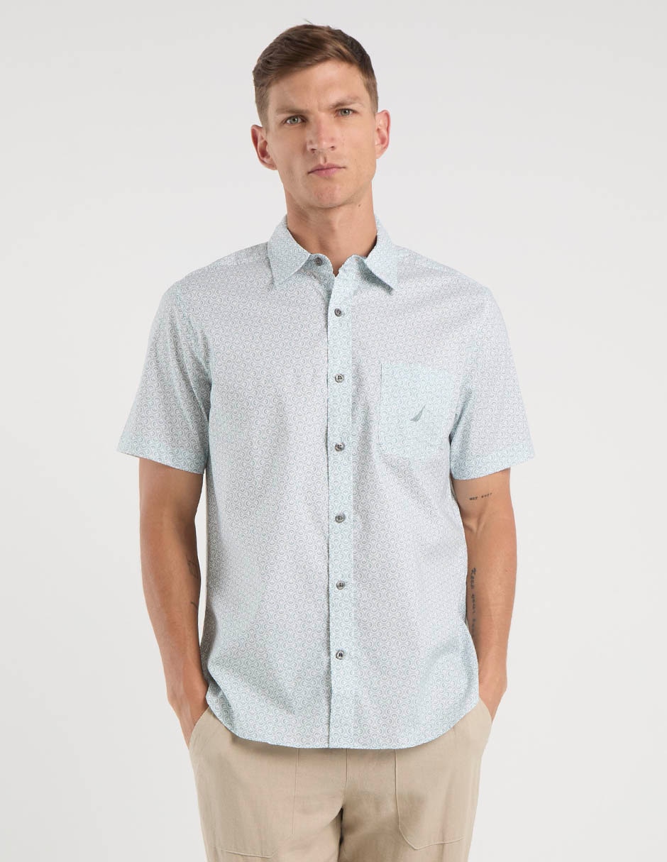 Camisa casual manga corta para hombre