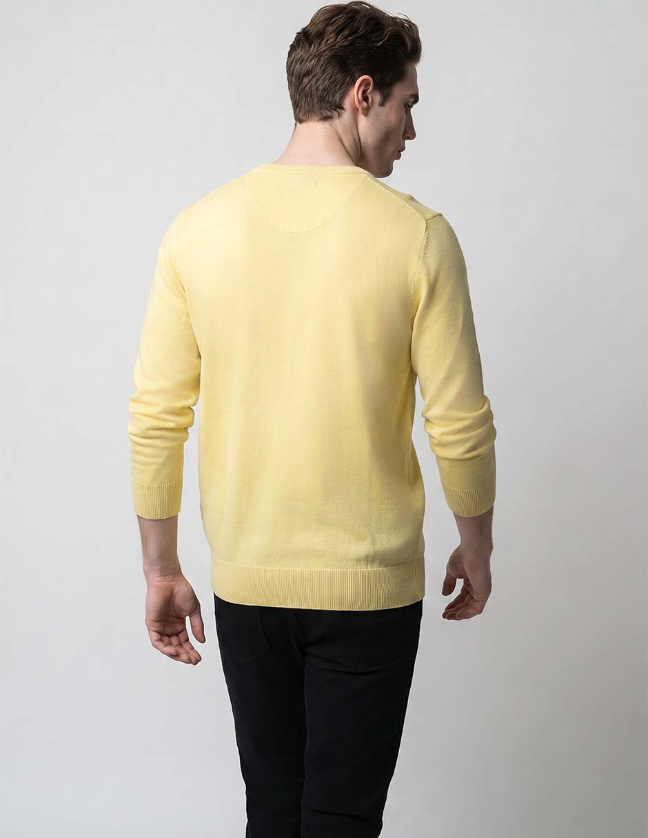 Suéter cuello v para hombre 5