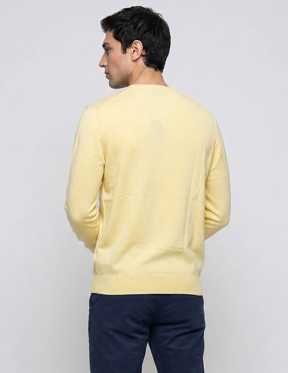 Suéter cuello v para hombre 3