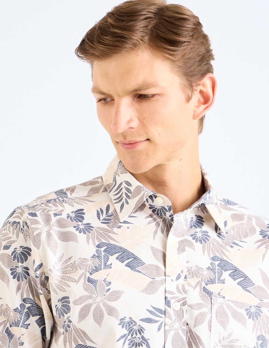 Camisa casual de algodón manga larga para hombre 3
