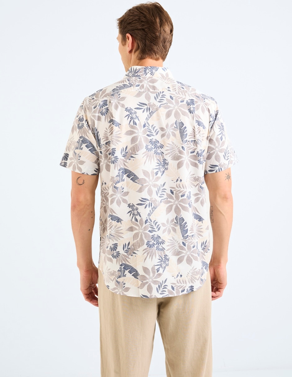 Camisa casual de algodón manga larga para hombre 6