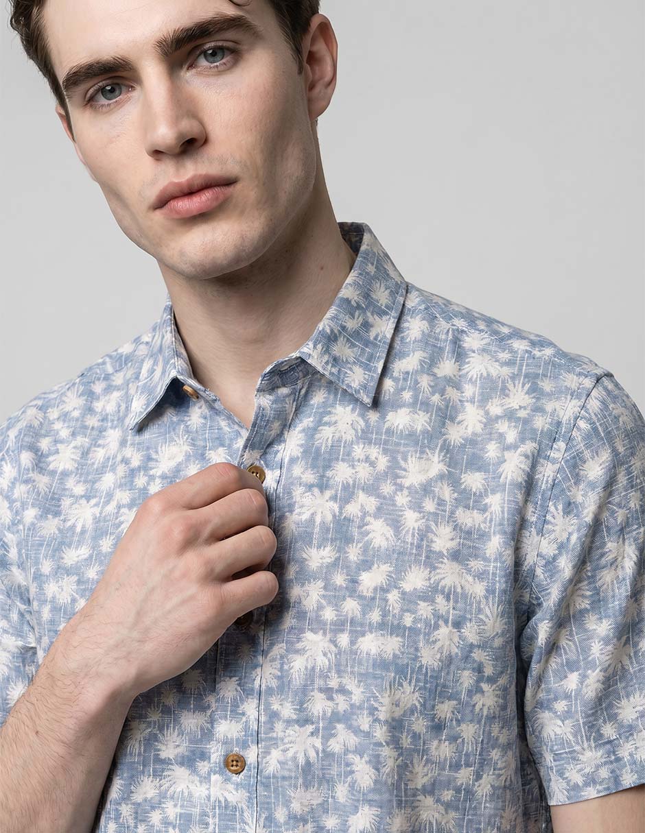 Camisa casual manga corta para hombre 3