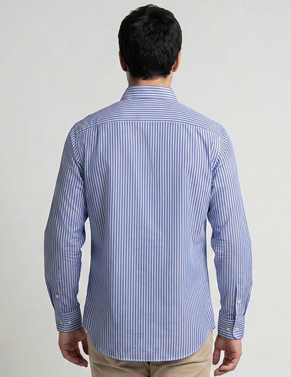 Camisa casual manga larga para hombre 2