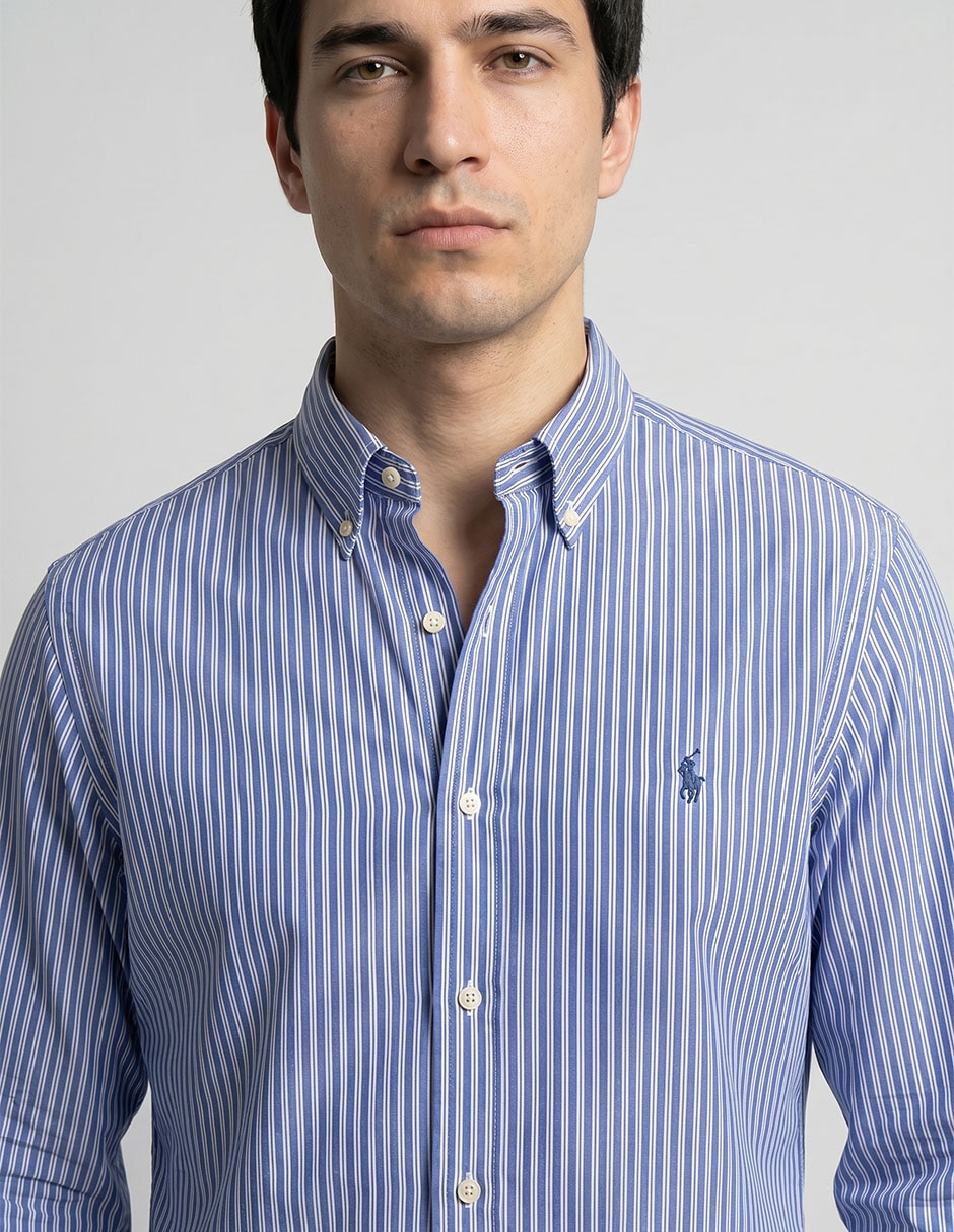 Camisa casual manga larga para hombre 3