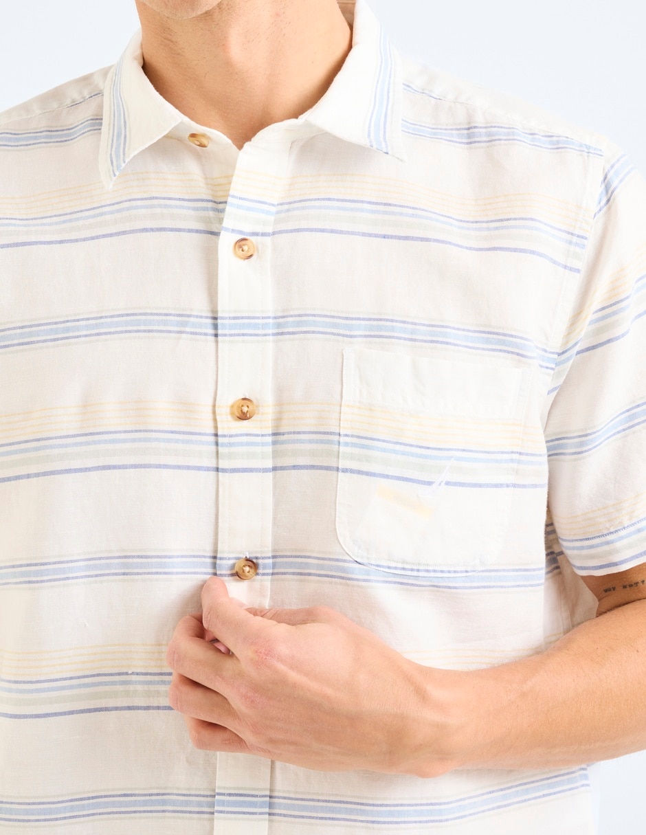 Camisa casual de algodón manga larga para hombre 2