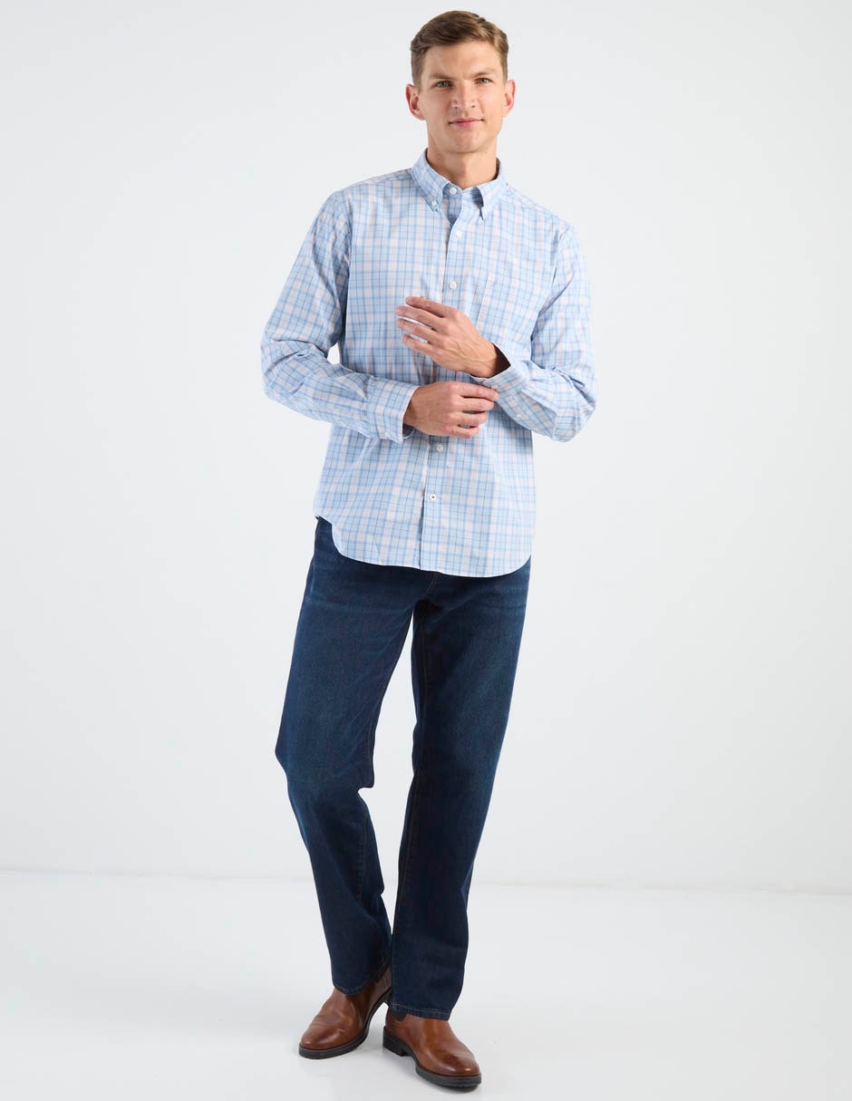 Camisa casual manga larga para hombre 3