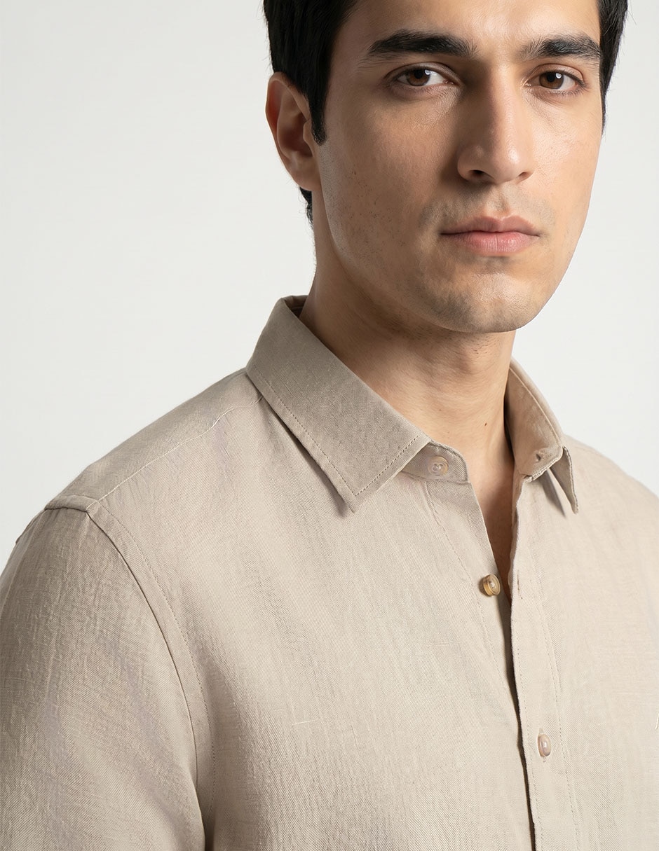Camisa casual manga larga para hombre 3