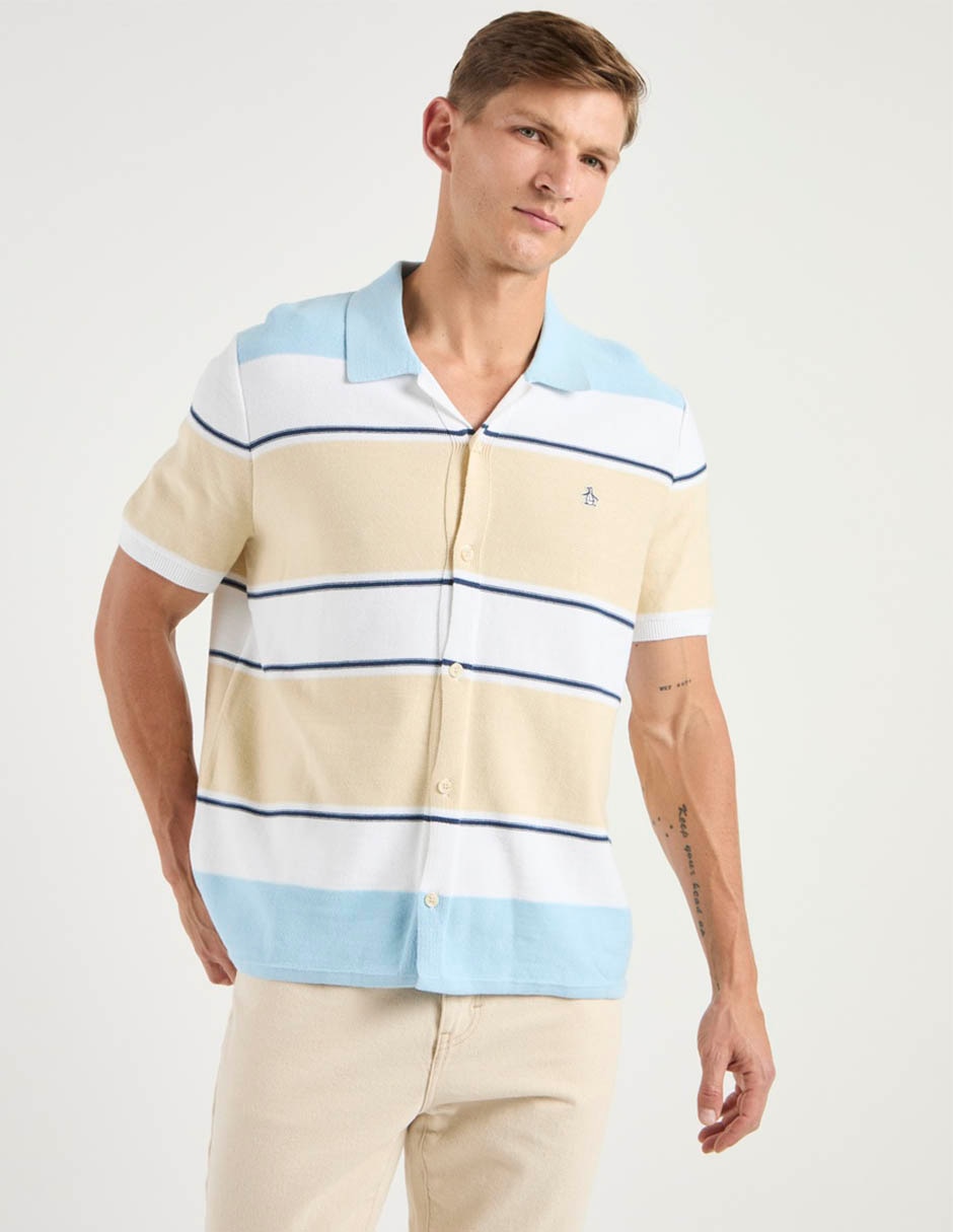 Camisa casual manga corta para hombre