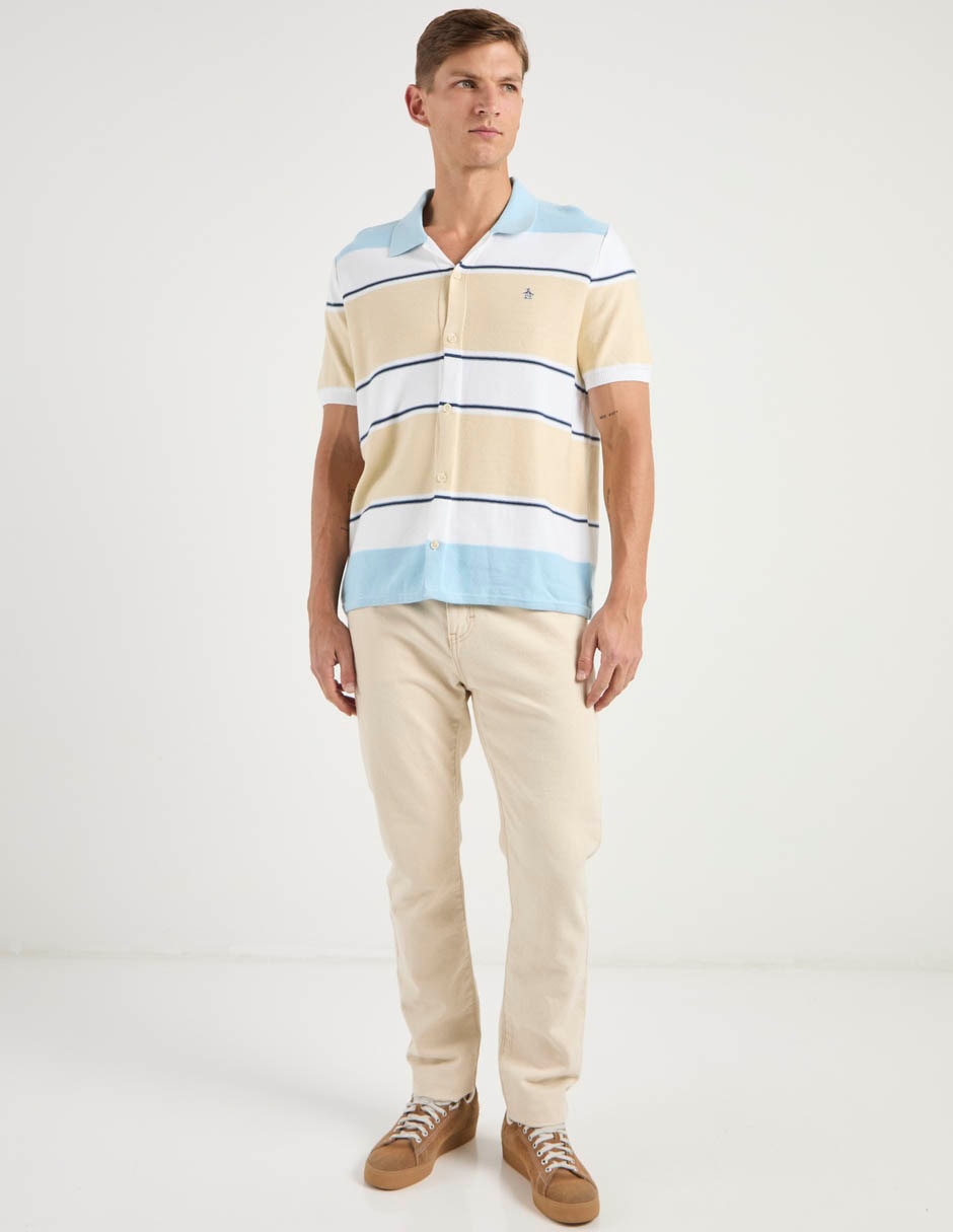Camisa casual manga corta para hombre