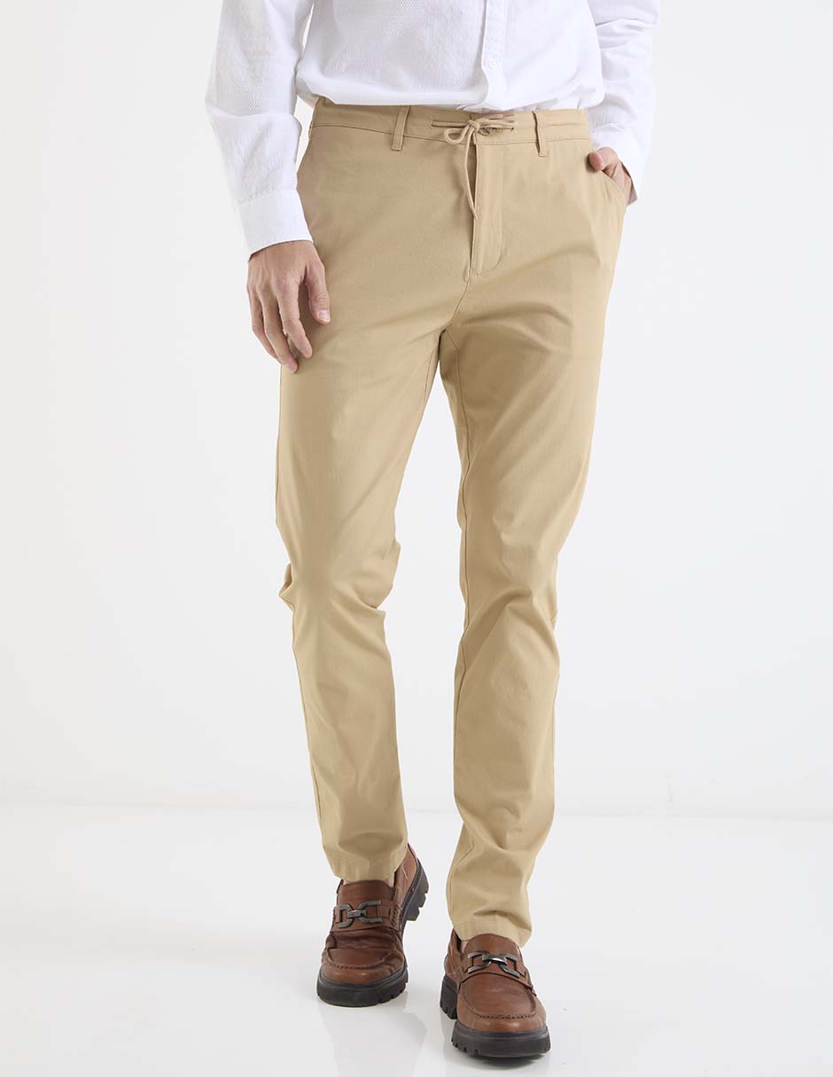 Pantalón chino slim de algodón para hombre Pantalón chino slim de algodón para hombre