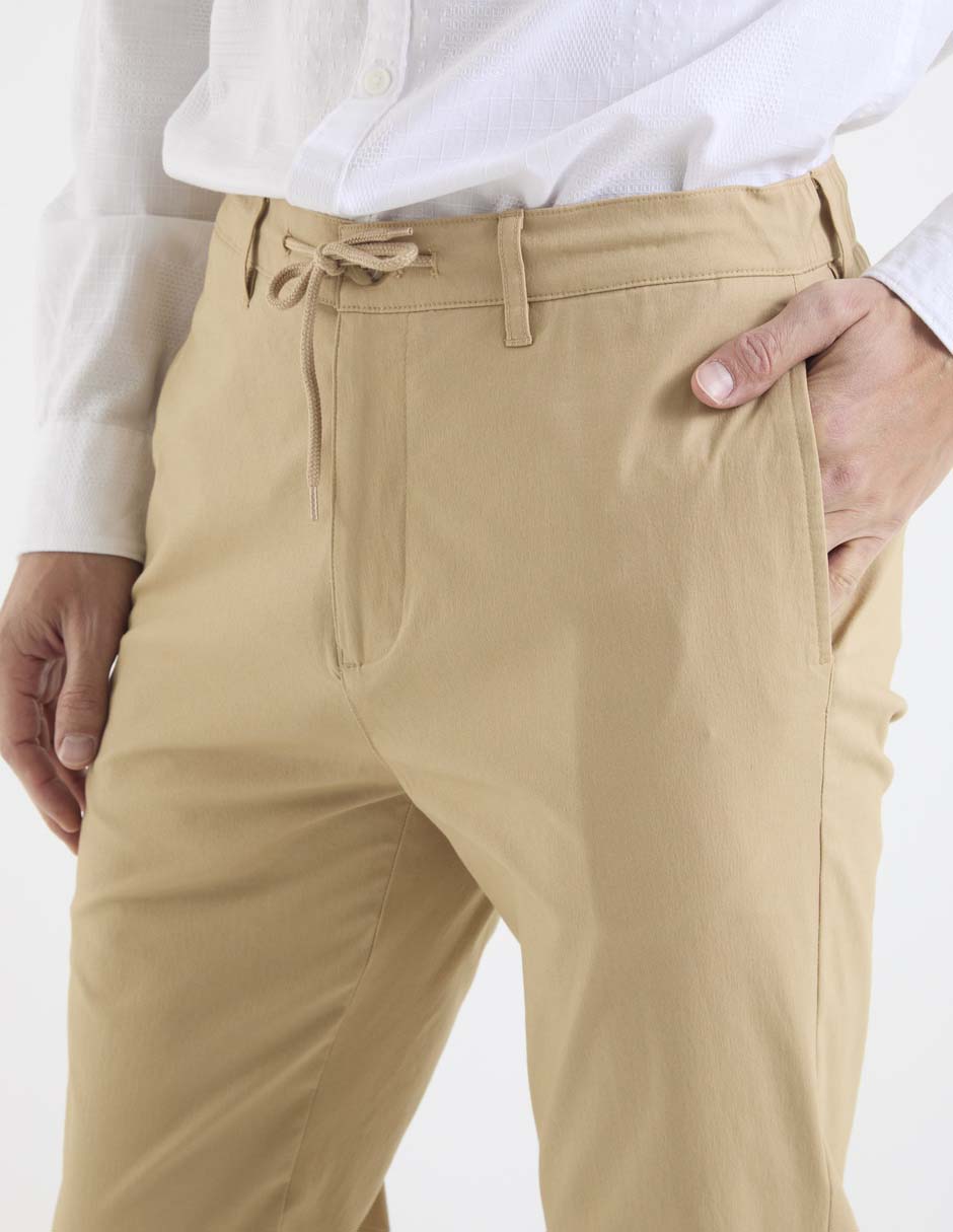 Pantalón chino slim de algodón para hombre 3
