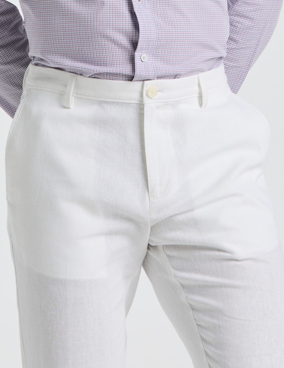 Pantalón casual chino regular Original Penguin de lino para hombre