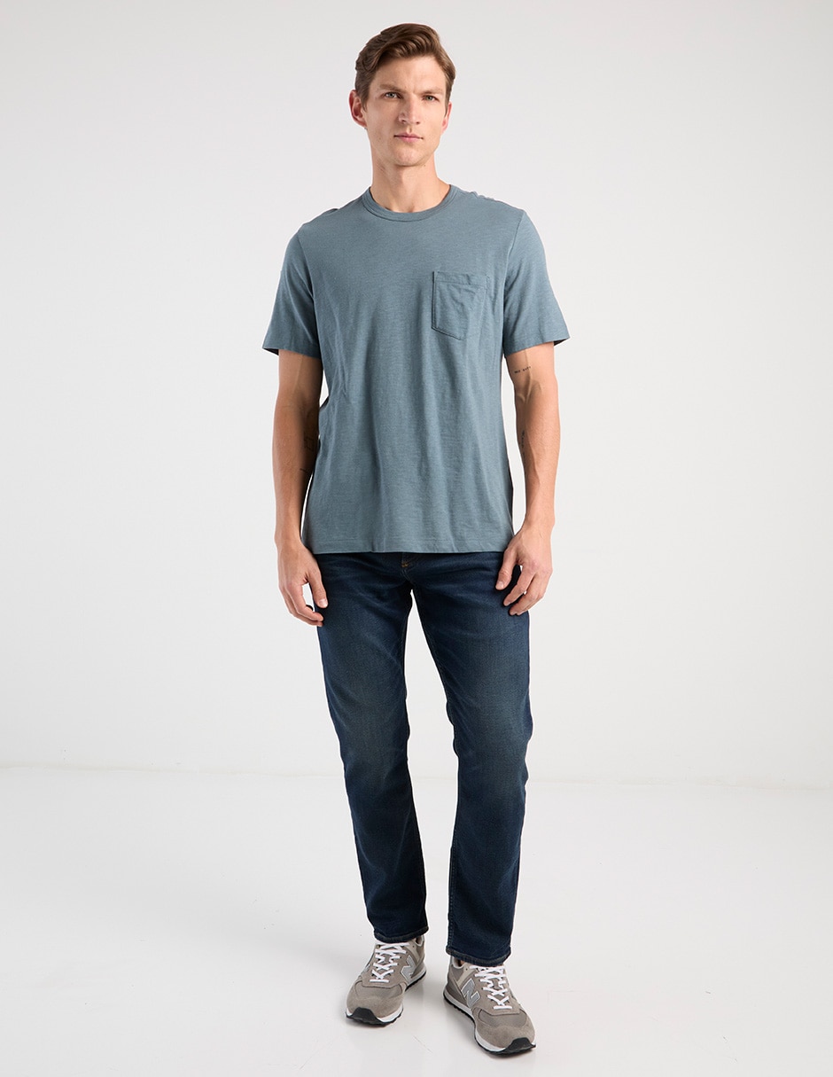 Jeans slim deslavado para hombre 7