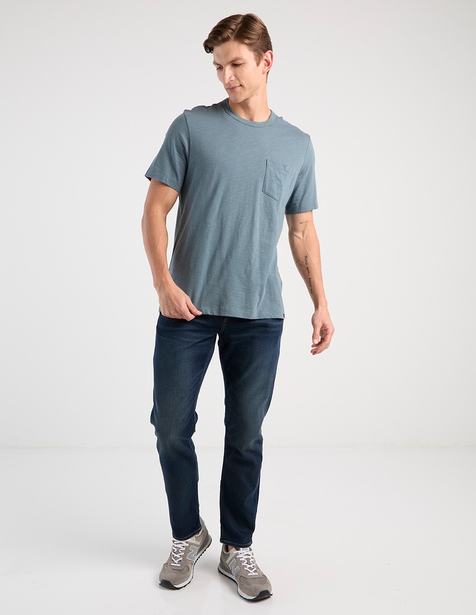 Jeans slim deslavado para hombre 8