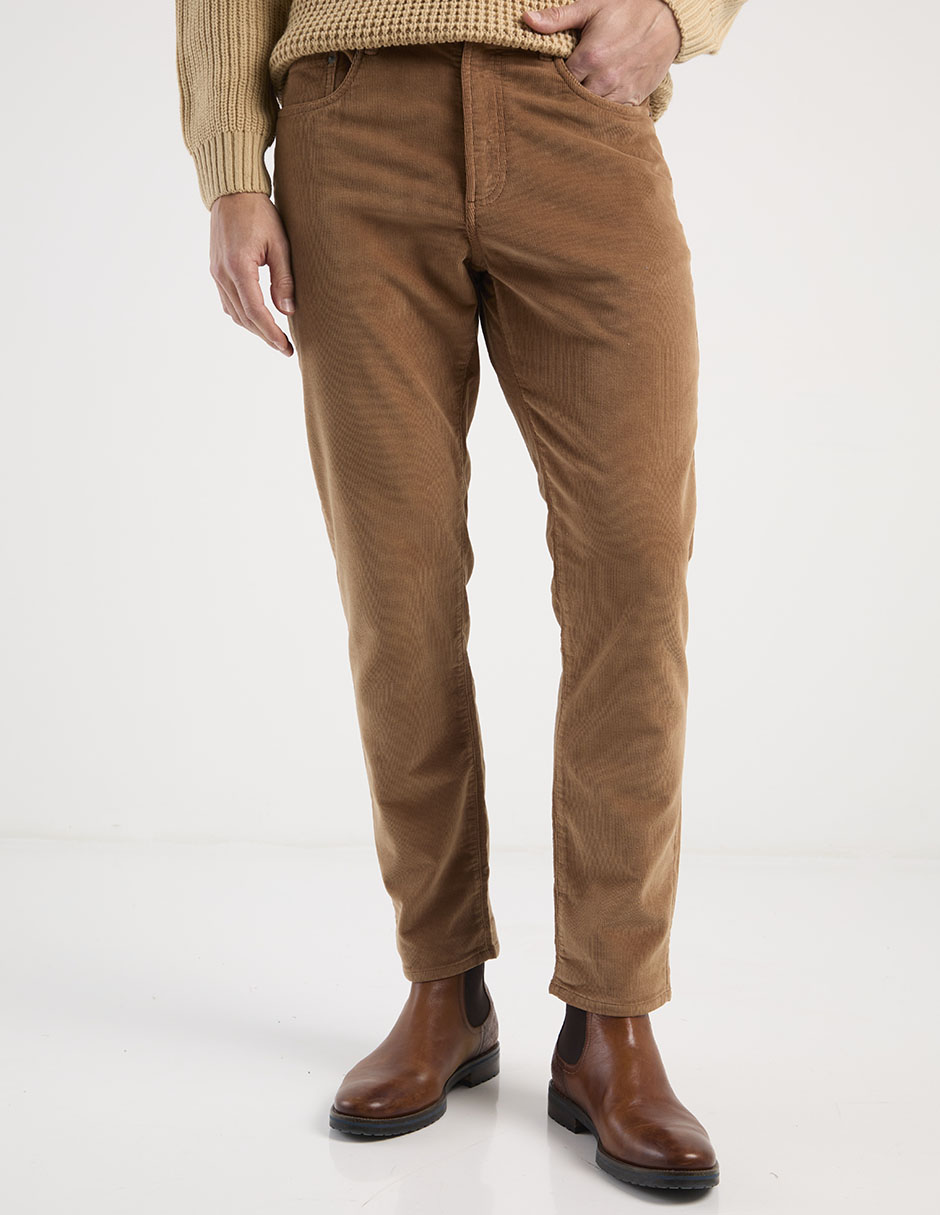 Pantalón casual regular algodón para hombre 1