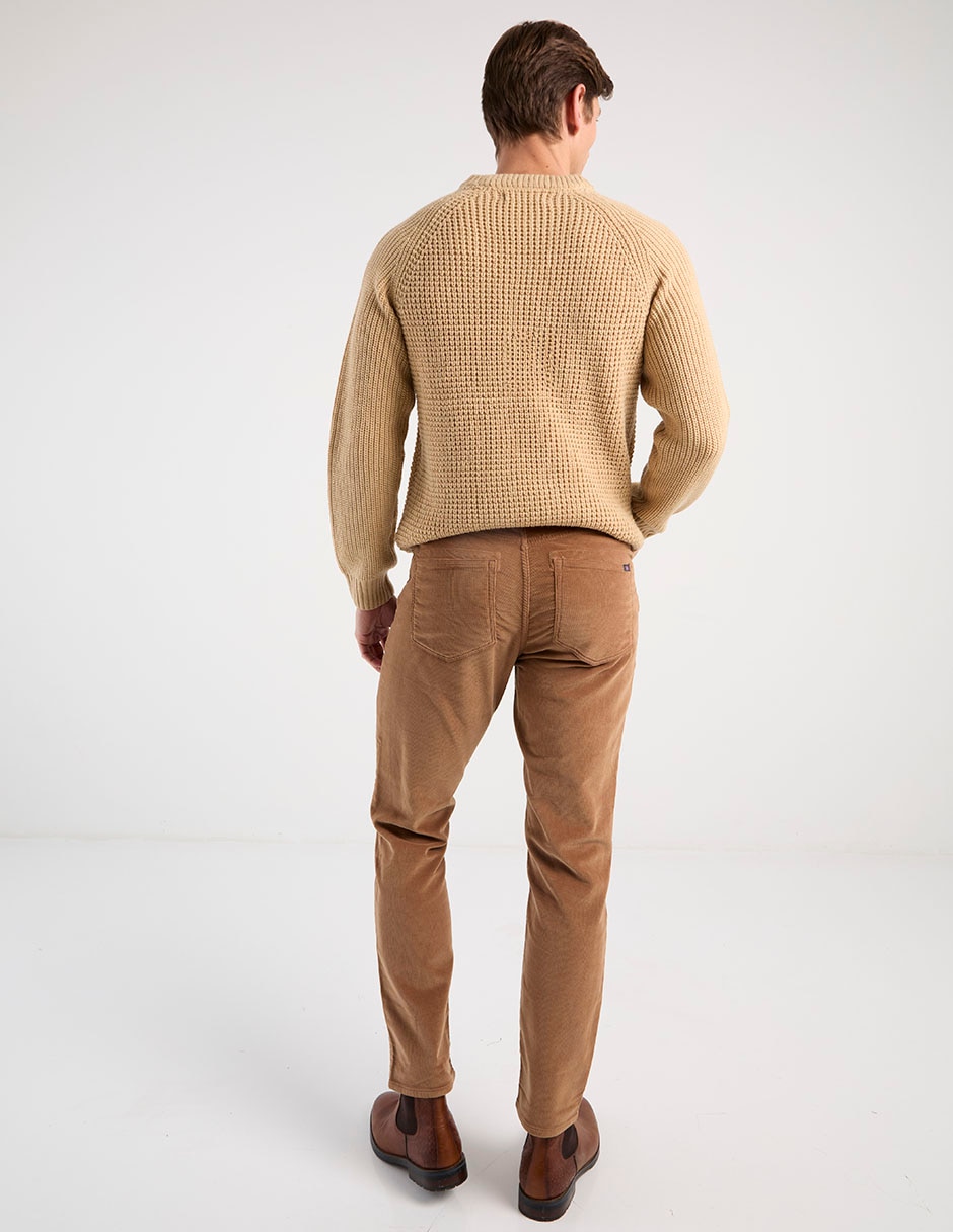 Pantalón casual regular algodón para hombre 6