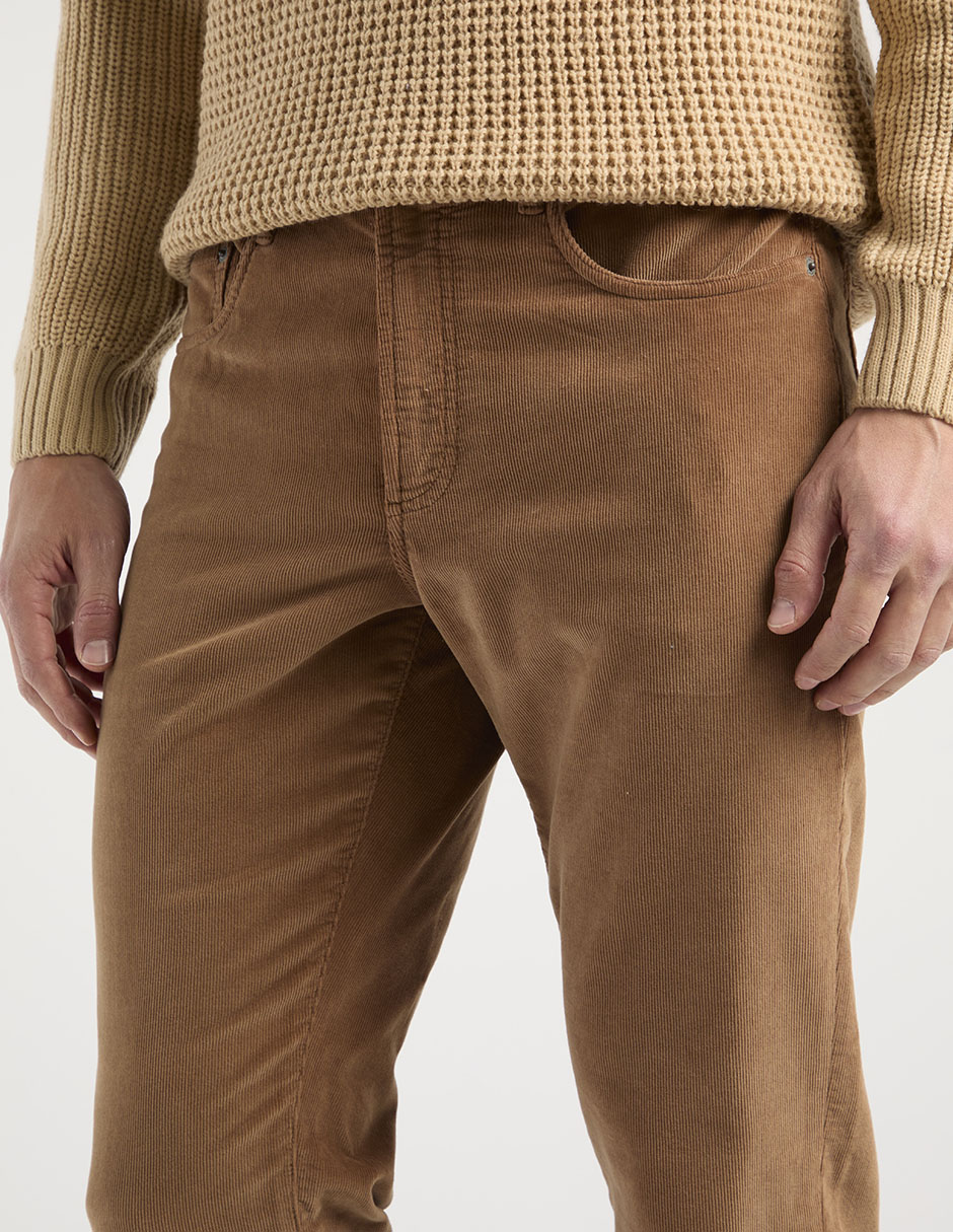 Pantalón casual regular algodón para hombre 8