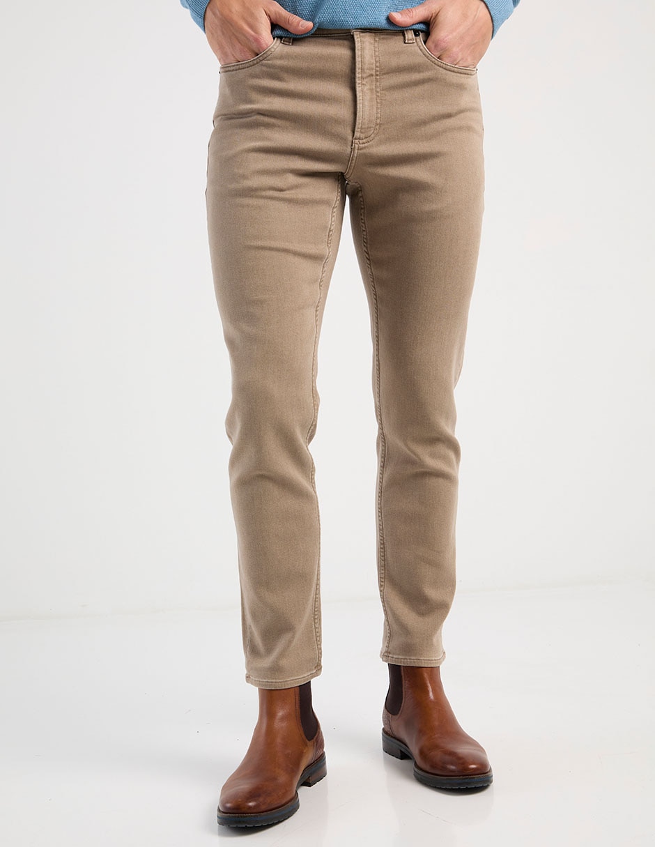 Pantalón regular de algodón para hombre Pantalón regular de algodón para hombre
