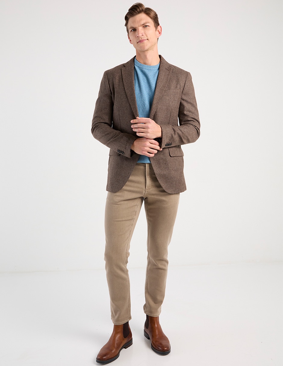 Pantalón regular de algodón para hombre 5