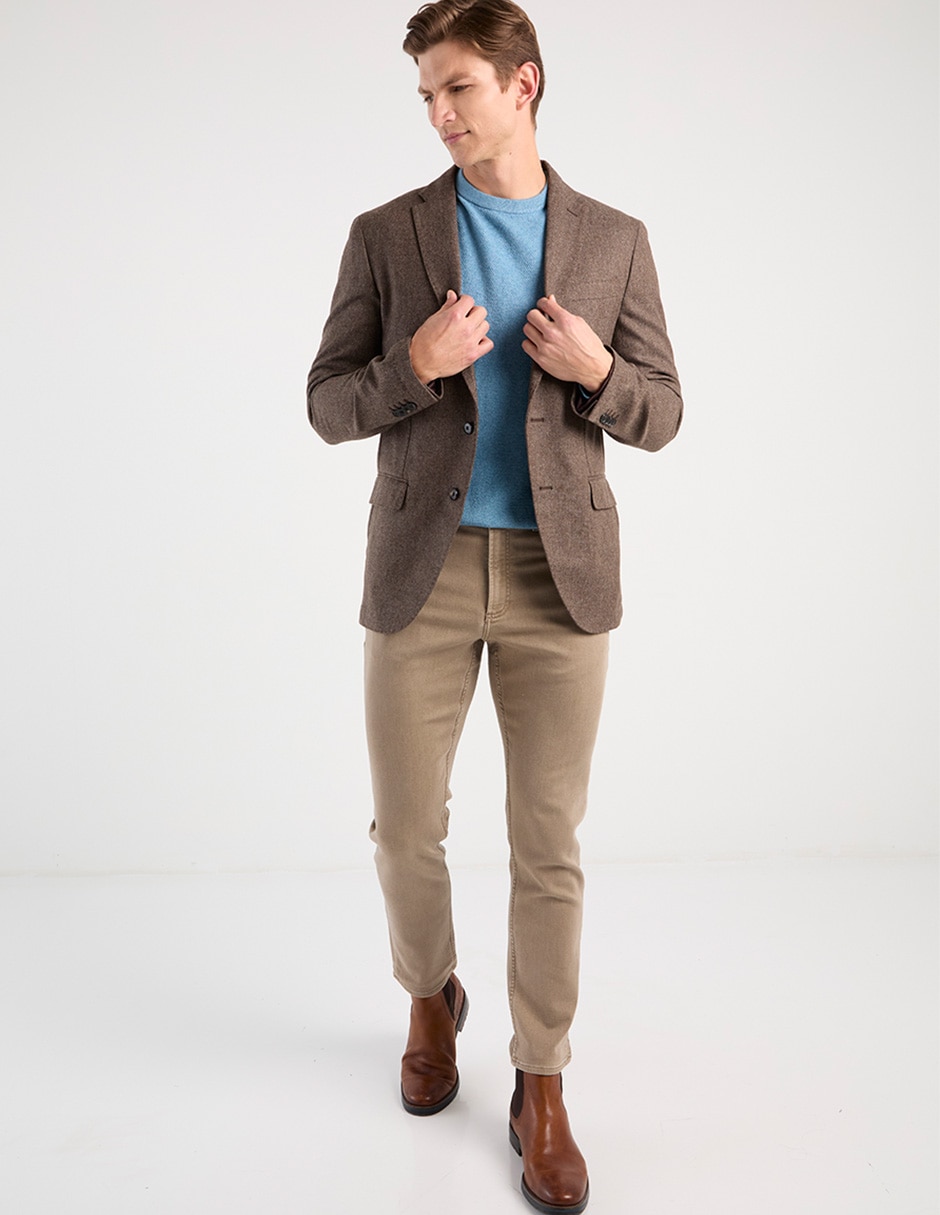 Pantalón regular de algodón para hombre 4