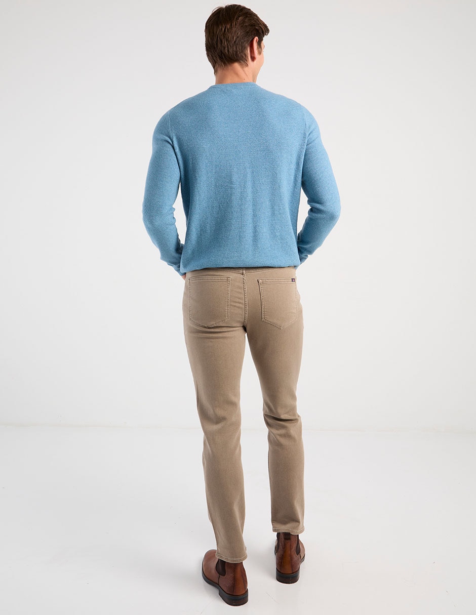 Pantalón regular de algodón para hombre 6