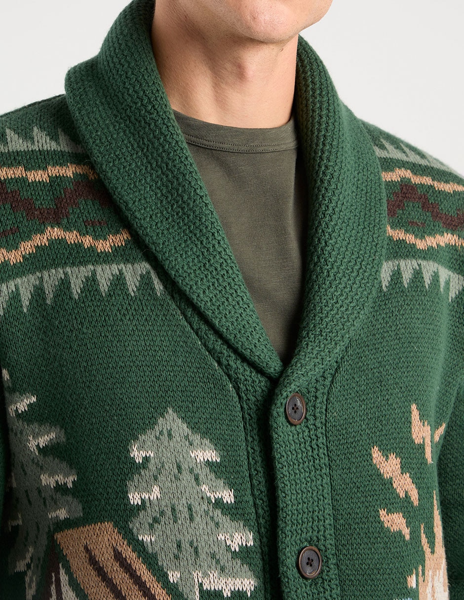 Suéter cuello solapa para hombre 3