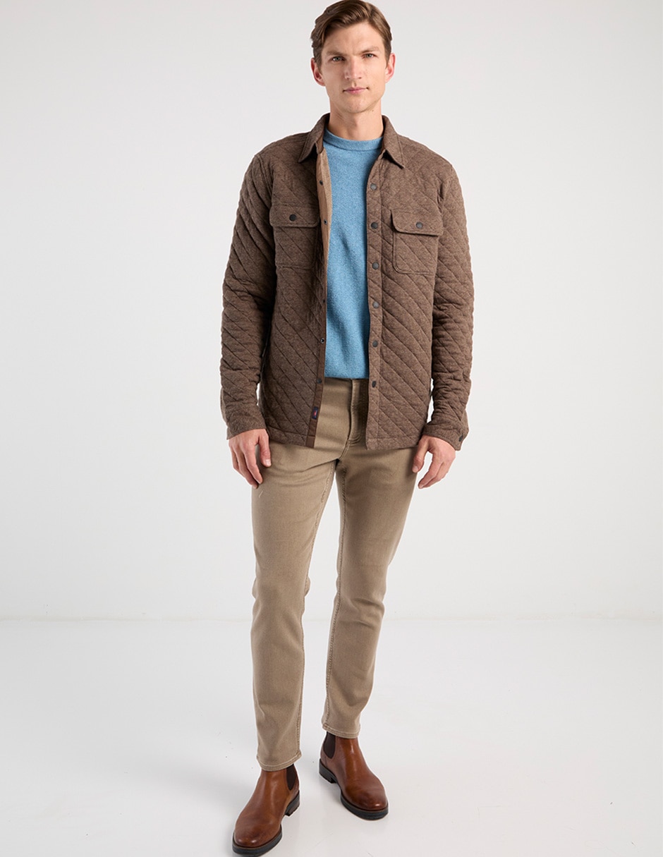 Sobrecamisa casual de algodón manga larga para hombre 7