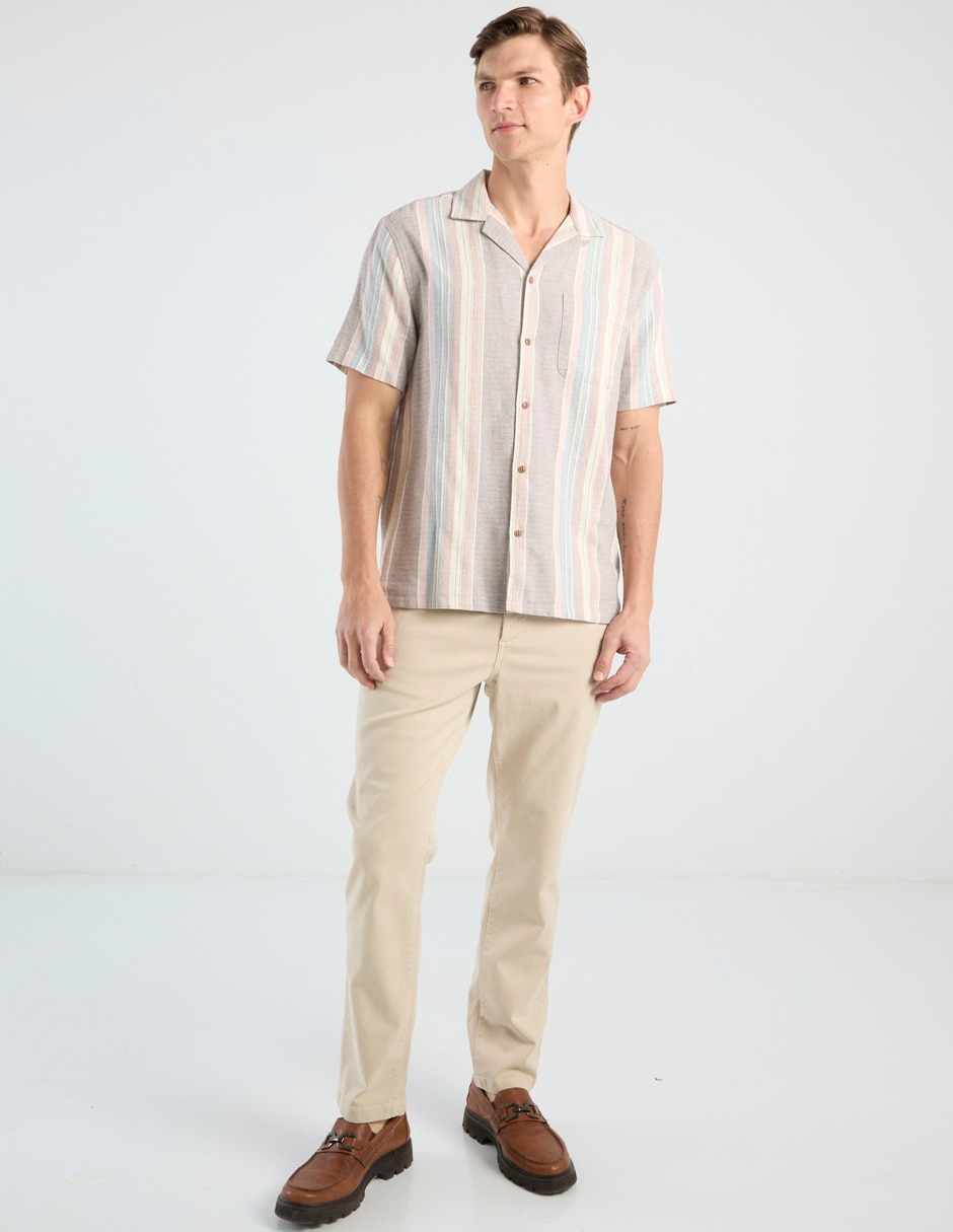 Camisa casual de algodón manga corta para hombre 4
