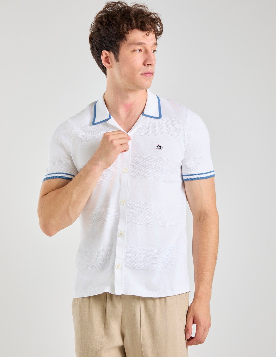 Camisa casual de algodón manga corta para hombre 5