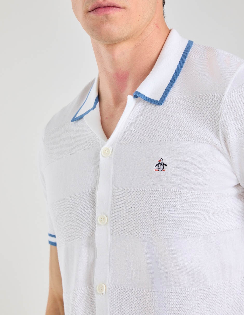 Camisa casual de algodón manga corta para hombre
