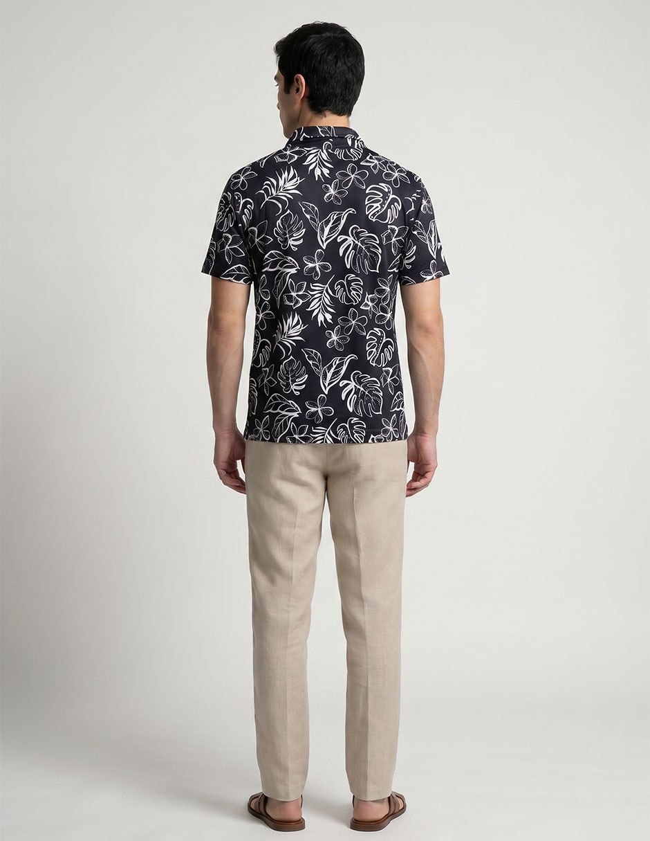 Camisa casual Chubbies de algodón manga corta para hombre
