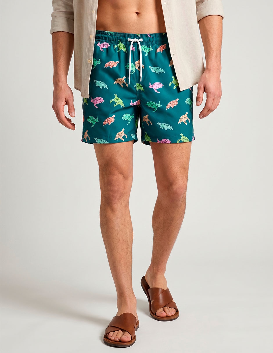 Traje de baño con bolsillos para hombre