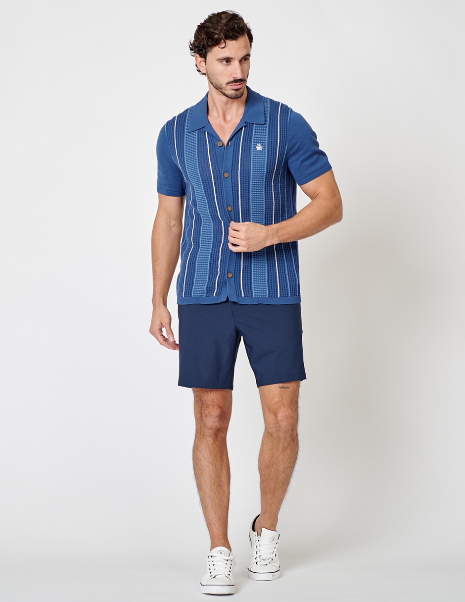 Camisa casual de algodón manga corta para hombre 2