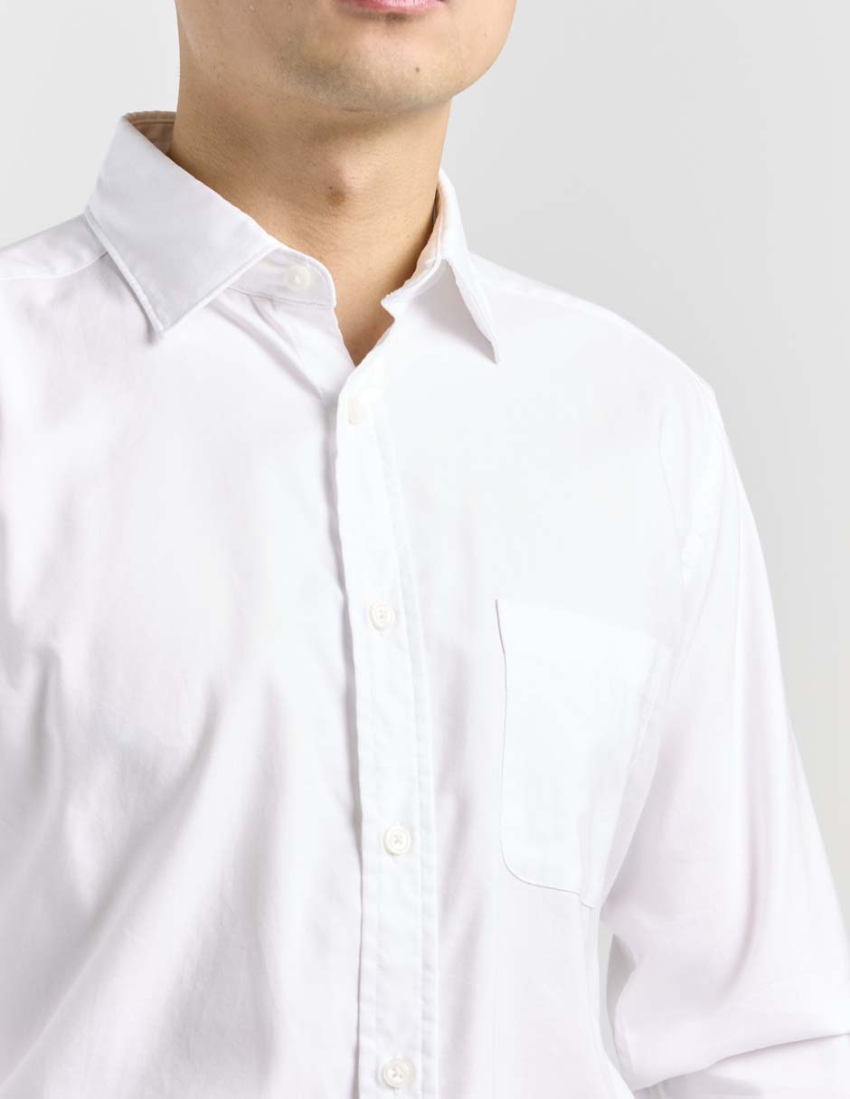 Camisa casual Scappino de algodón manga larga para hombre