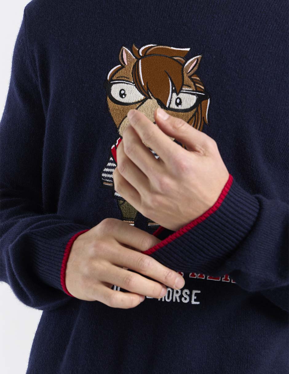 Suéter Brooks Brothers cuello redondo para hombre