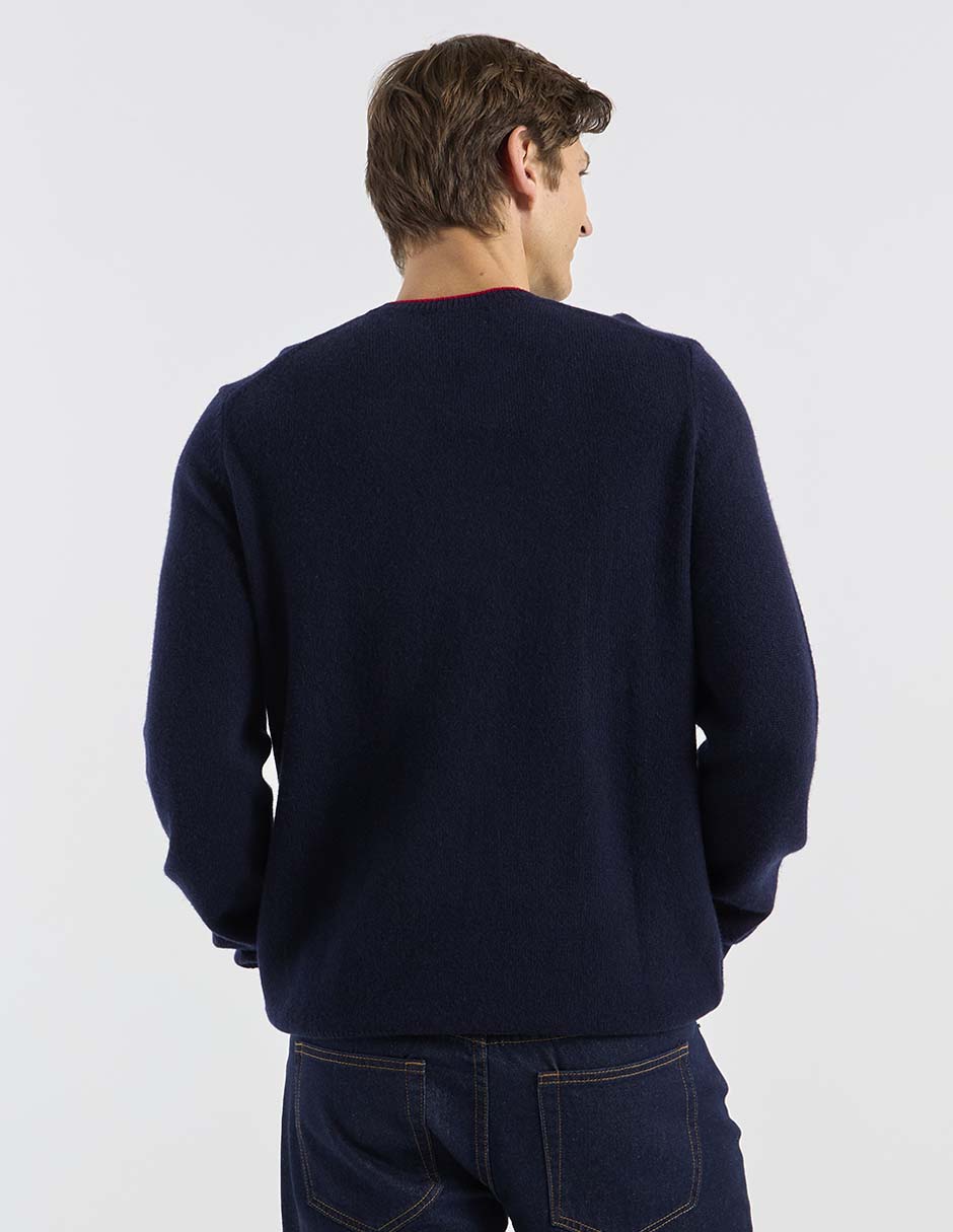 Suéter Brooks Brothers cuello redondo para hombre